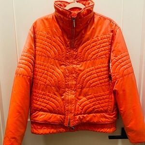 Vintage EMMEGI Large Iridescent Orange Ski Jacket - Made in Italy